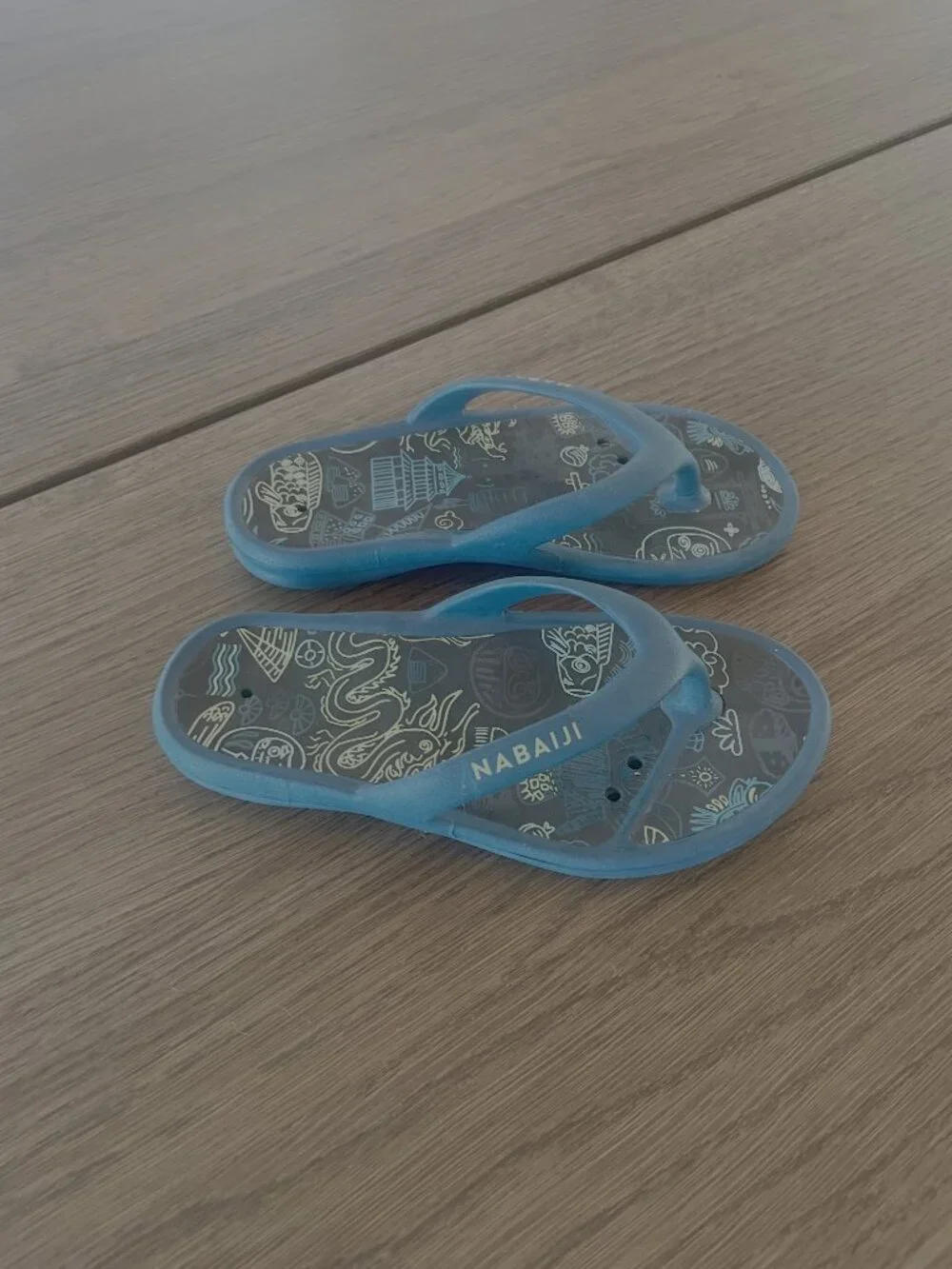 Nabaiji Kids Blue Flip Flops – US Size 13